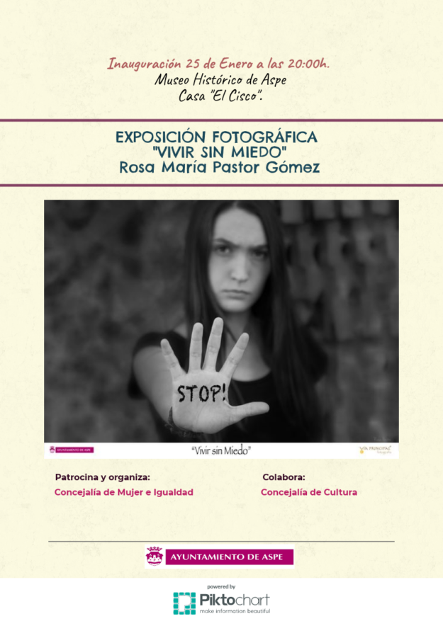Vivir sin Miedo Exposición Aspe