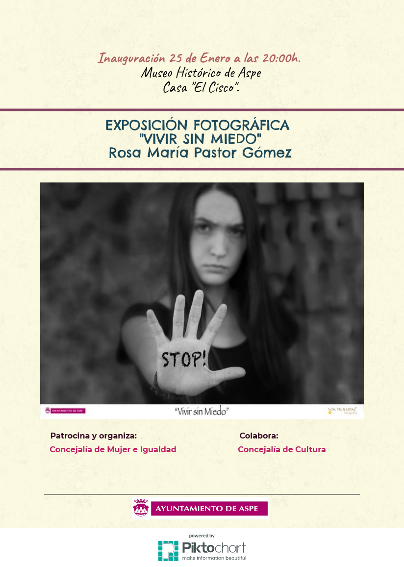 Vivir sin Miedo Exposición Aspe