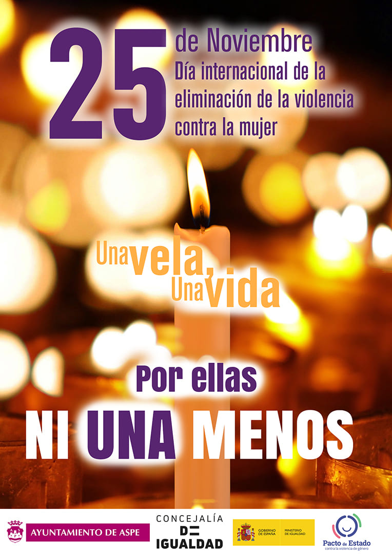 CARTEL 25N UNA VELA UNA VIDA BO