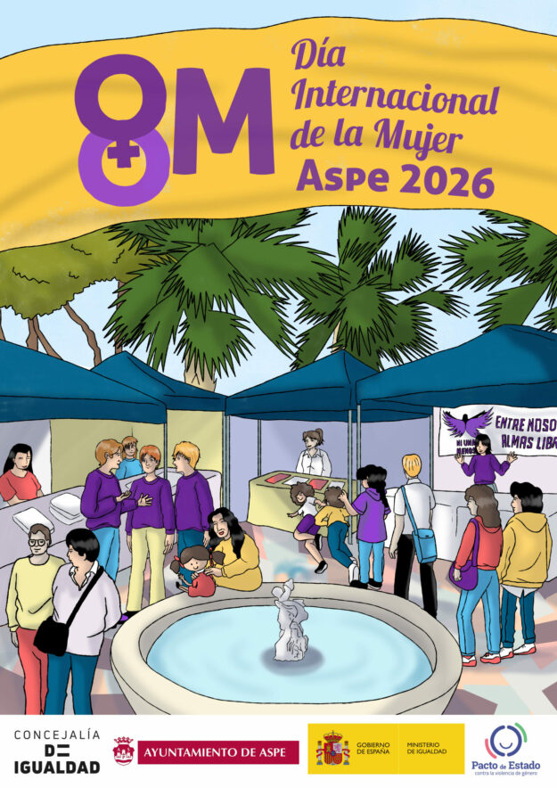 CARTEL GENERAL 8 M 2026 Cartel 8 de marzo 2026 en Aspe