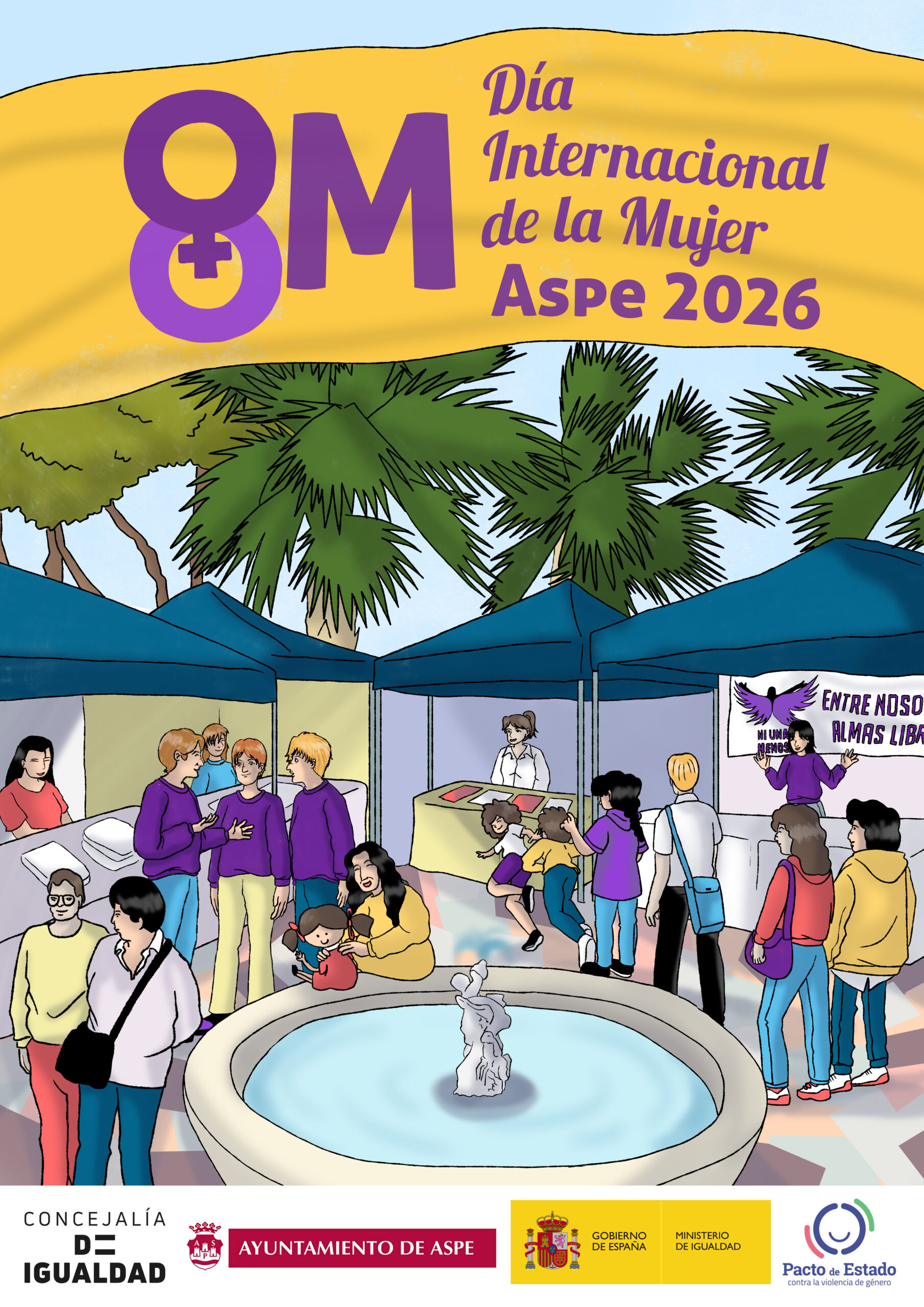 CARTEL GENERAL 8 M 2026 Cartel 8 de marzo 2026 en Aspe